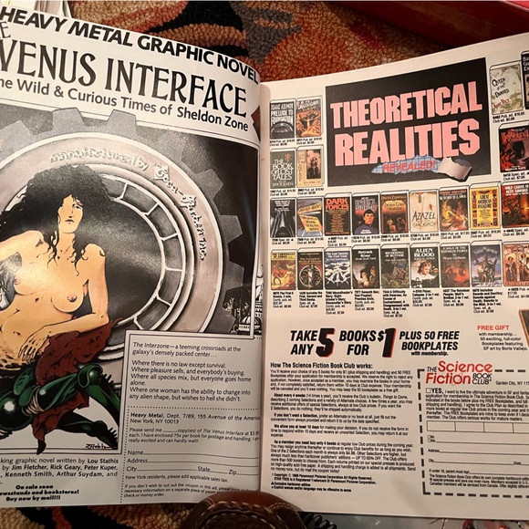 Heavy Metal  July 1989 Illustrated fantasy magazine - Picture 2 of 2